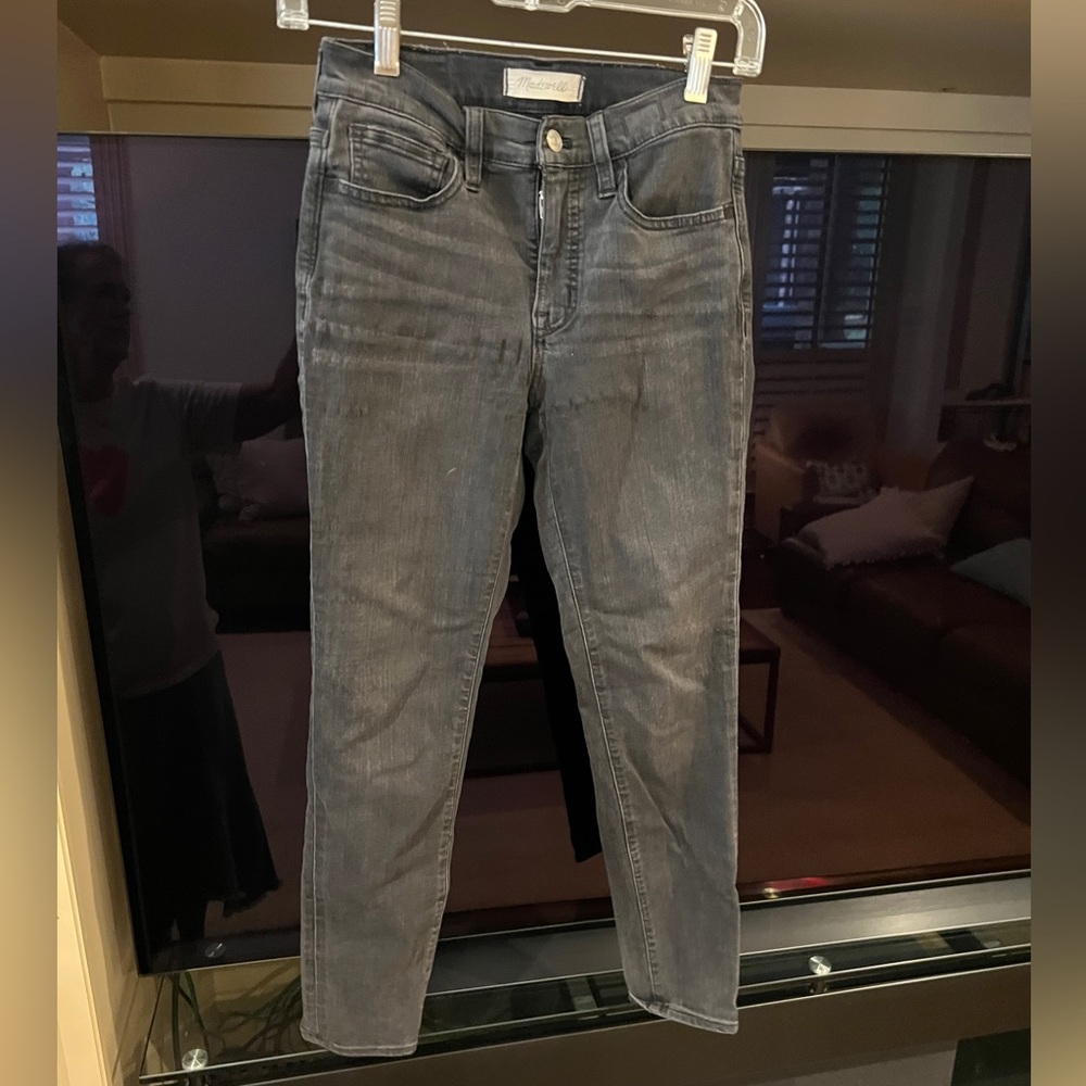 Madewell roadtripper high waist black skinny Jean size 25